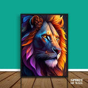 Chromatic Lion | Animal Wall Art