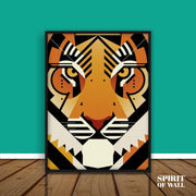 Tiger Illustration | Abstract Wall Art