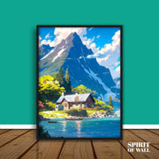 Swiss Nature With Mountains | Graffiti Wall Art