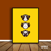 Monkey Emogis | Kids Wall Art