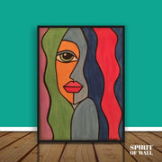 Girl Modern Art Abstract | Abstract Wall Art