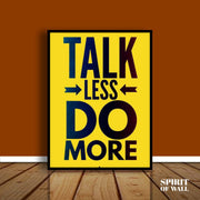 Talk Less Do More | Alphabet Wall Art