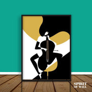 Musician Illustration Portrait | Abstract Wall Art