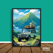 Land Rover Defender | Abstract Wall Art