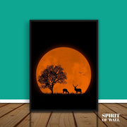 Sunset In Field | Wall Art