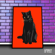 Cat Aesthetic Poster | Animal Wall art