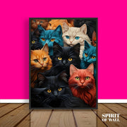 Cats Group | Animal Wall Art