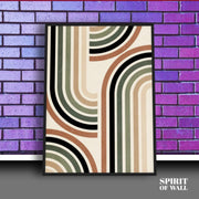 Colorful Lining Texture Poster | Minimalist Wall Art