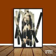 Mona Lisa Cutting Aesthetic Portrait | Wall Art