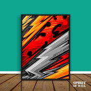 Sports Racing Stripes | Abstract Wall Art