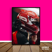 Charles Leclerc F1 Helmet | Sports Wall Art