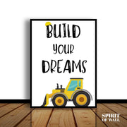 Build Your Dreams | Motivational Wall  Art