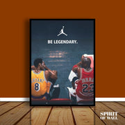 Be Legendary Basketball Portrait | Sports Wall Art