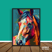 Colorful Horse | Abstract Wall Art