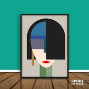 Abstract Portrait of Girl | Wall Art