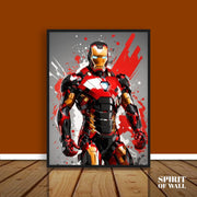 Iron Man Abstract Portrait | Marvel Wall Art