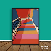 Chuck Gonzales Staircase | Abstract Wall Art