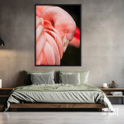 Pink Flamingo Portrait | Birds Wall Art