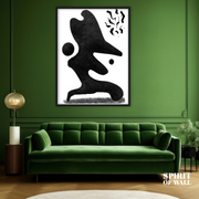 Black and white graphic human Poster | illusion Wall Art