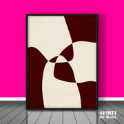 Minimalist Twisted Portrait | Minimalist Wall Art