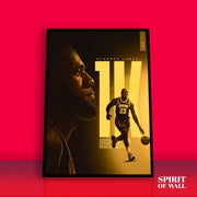 Lebron James 1K Golden Poster | Basketball Wall Art