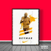 Neymar Yellow Card Poster | Sports Wall Art