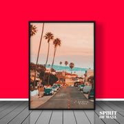 West Coast Aesthetic Travel Portrait | Travel Wall Art