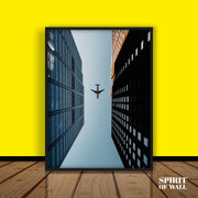 Airplane and Building | Architect Wall Art