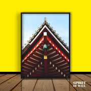 Corner of Japanese Roof Building | Architect Wall Art