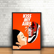 Kiss my Airs | Sneakers Wall Art