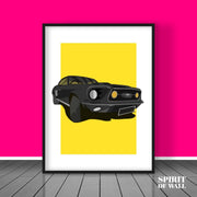 Ford Mustang 3D Poster | Cars Wall Art