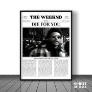 The Weeknd "Die For You" | Album Wall Art