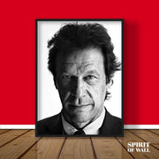 Imran Khan Black and White Portrait | Public Figures Wall Art