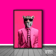 Leapord Pink Poster | Aesthetic Wall Art