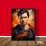 Superman Pop Art | Abstract Wall Art