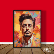 Robert Downey Jr Portrait | Abstract Wall Art