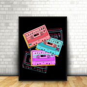 Cassette Tape Clipart Portrait | Wall Art