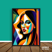 Modern Pop Art Women Portrait | Abstract Wall Art