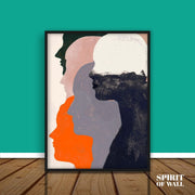 illustration Human Portrait | Abstract Wall Art