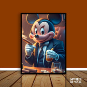 Mickey Mouse As Mafia | Amine Wall Art