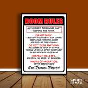 Room Rules | Alphabet Wall Art