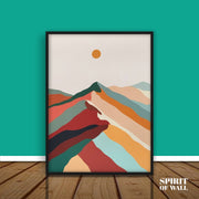 Mystic Mountain | Abstract Wall Art