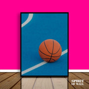 Orange Black Basketball | Sports Wall Art