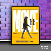 Move Yellow Poster | Wall Art