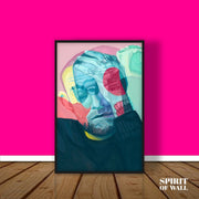 Mac Miller Colourful Portrait | Aesthetic Wall Art