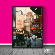 1980s Snapshots of Time Square Portrait | Wall Art