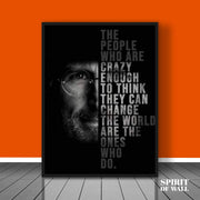 The People Who Are...Steve Job Quote | Motivational Wall Art