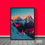 Mountain Sunset View Portrait | Travel Wall Art