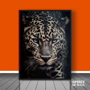 Leapord Dark Portrait | Animal Wall Art