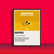 Happier Marshmello Bastille Album Poster | Wall Art